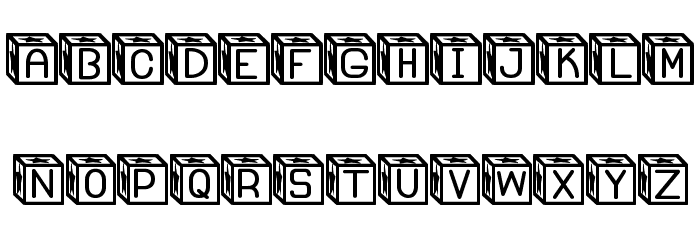 Blockys St Font LOWERCASE