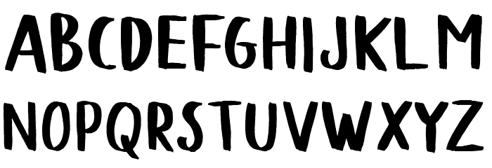 Blodders Font LOWERCASE