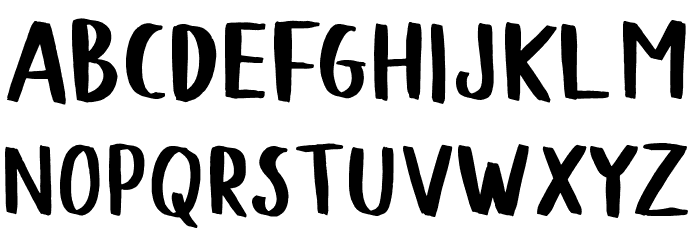 Blodders Font LOWERCASE