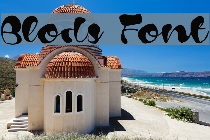 Blods Font examples