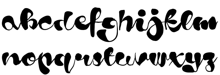 Blods Font LOWERCASE