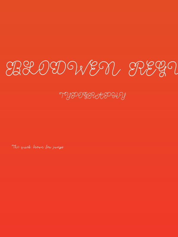 Blodwen Regular Poster