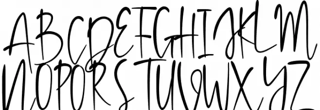 Bloem Garden Font UPPERCASE