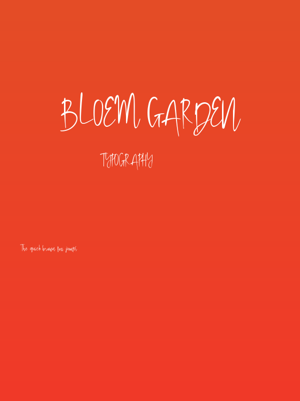 Bloem Garden Poster