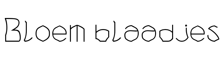 Bloem blaadjes Шрифта