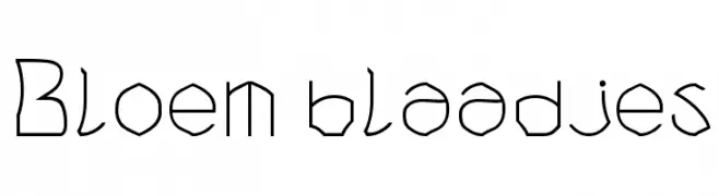 Bloem blaadjes  नि: शुल्क फ़ॉन्ट्स डाउनलोड