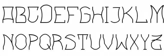 Bloem blaadjes Schriftart Groß
