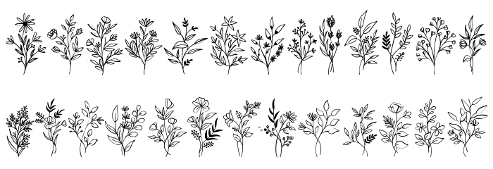 Bloem Font LOWERCASE