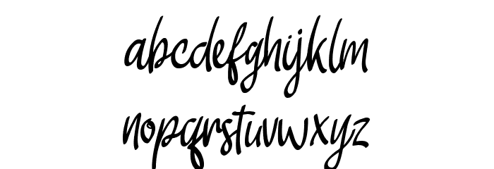 Bloemista Font LOWERCASE