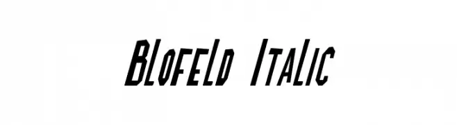 Blofeld Italic  لخطوط تنزيل