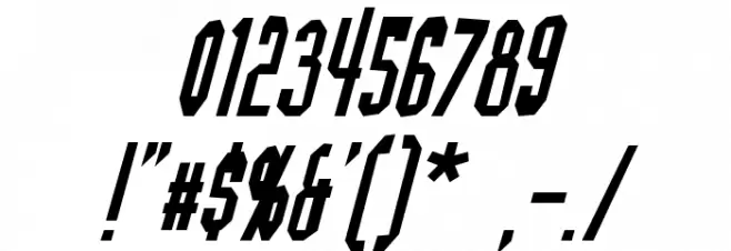 Blofeld Italic Шрифта ДРУГИЕ символов