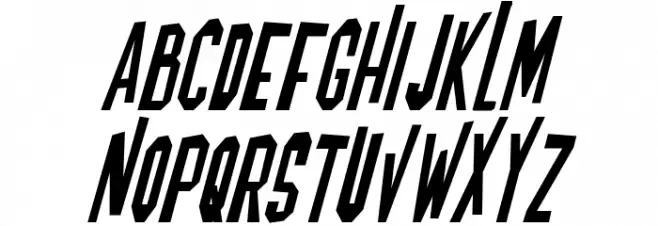 Blofeld Italic Schriftart Groß