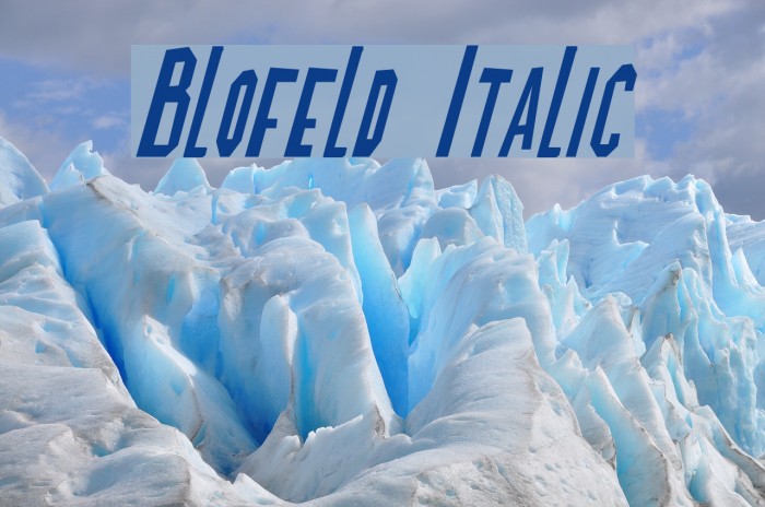 Blofeld Italic Шрифта examples