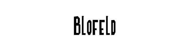 Blofeld  Frei Schriftart Herunterladen