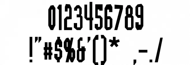 Blofeld Font OTHER CHARS