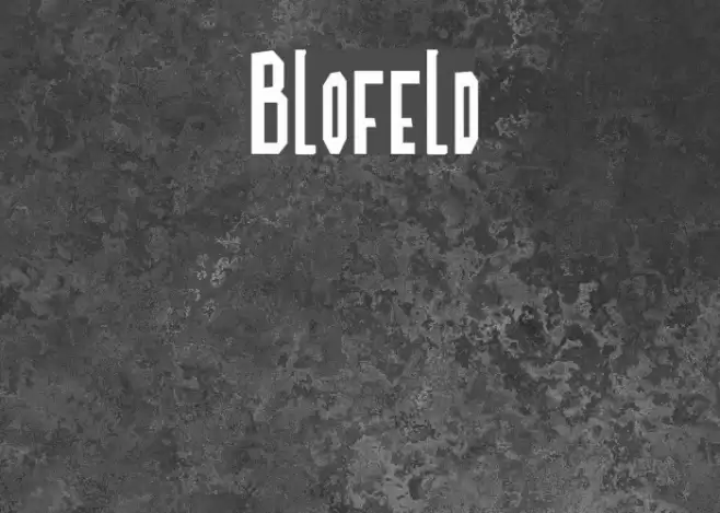 Blofeld Font examples