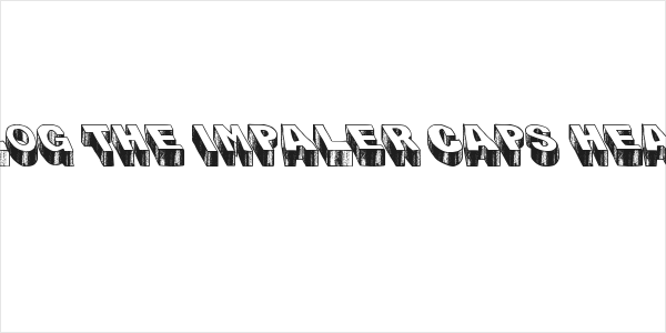 Blog the Impaler Caps Heavy Logo