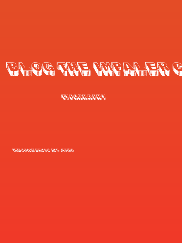 Blog the Impaler Caps Heavy Poster