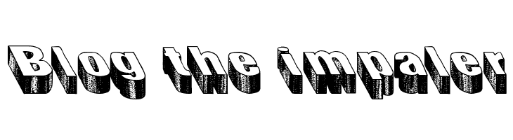 Blog the impaler  Frei Schriftart Herunterladen