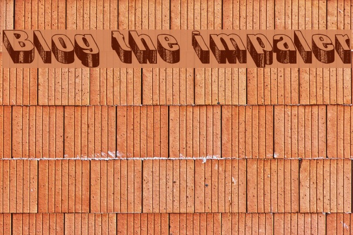 Blog the impaler Font examples