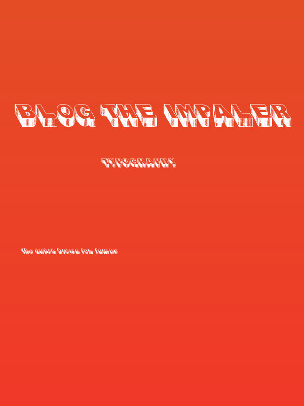 Blog the impaler Poster