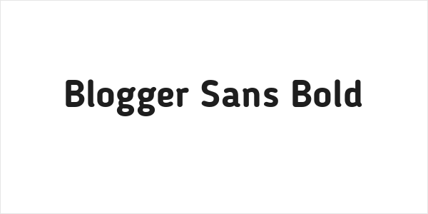 Blogger Sans Bold Logo