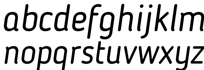 Blogger Sans Italic Font LOWERCASE