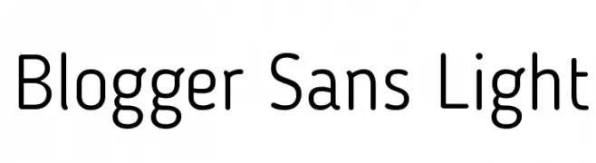 Blogger Sans Light  Descarca Fonturi Gratis