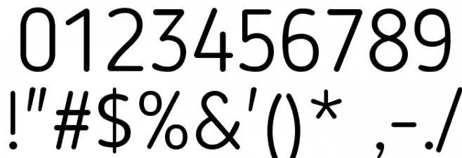 Blogger Sans Light フォント その他の文字