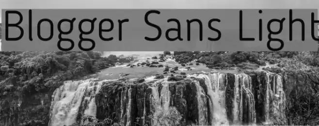 Blogger Sans Light フォント examples