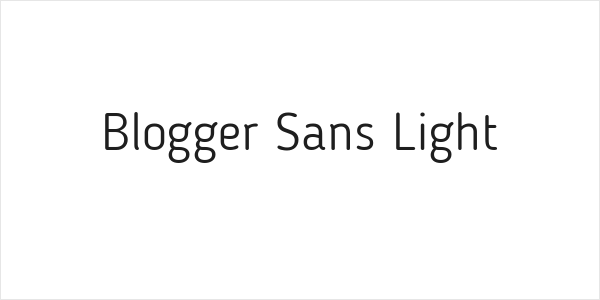 Blogger Sans Light Logo