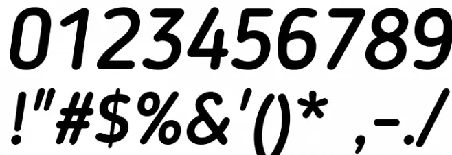 Blogger Sans Medium Italic Font OTHER CHARS