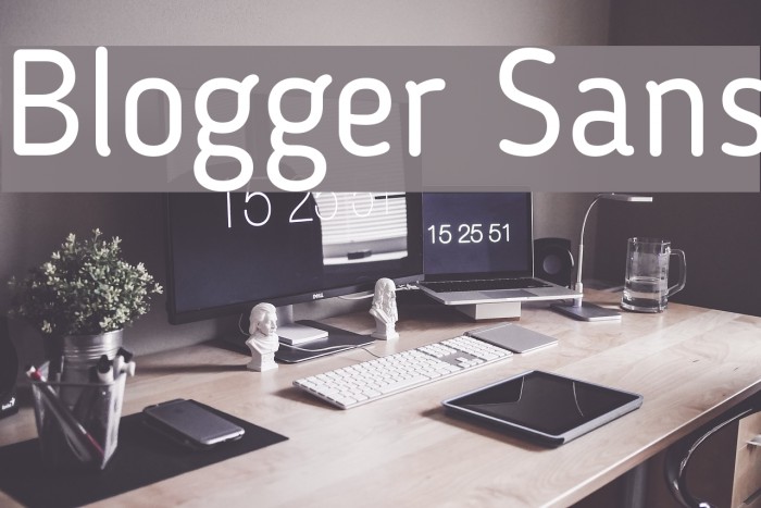 Blogger Sans Font examples