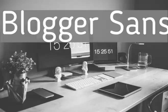 Blogger Sans Fonte examples