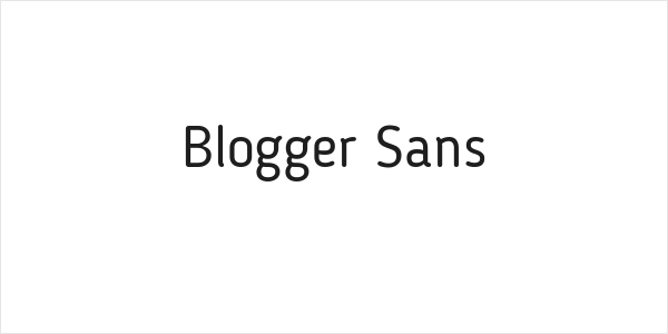 Blogger Sans Logo