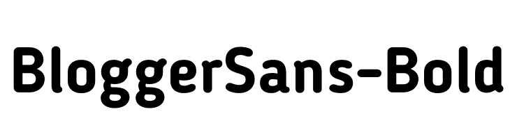 BloggerSans-Bold Font