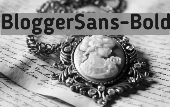 BloggerSans-Bold フォント examples