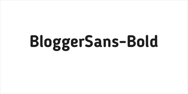 BloggerSans-Bold Logo
