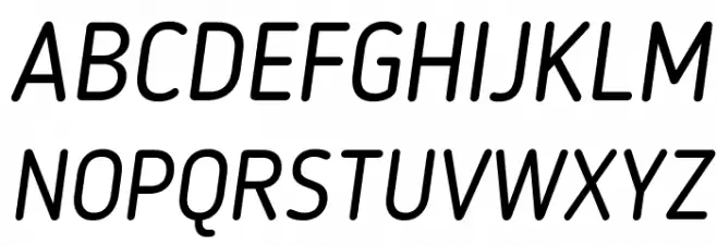 BloggerSans-Italic Polices MAJUSCULES