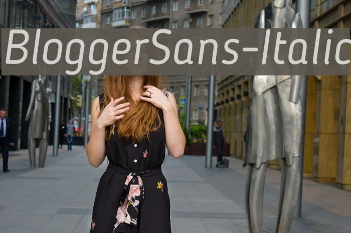 BloggerSans-Italic Font examples