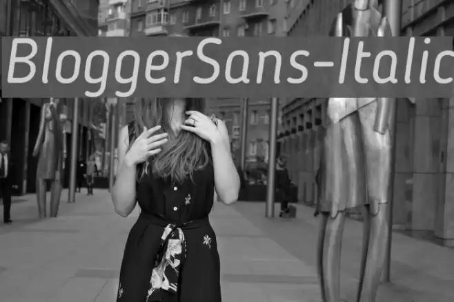 BloggerSans-Italic フォント examples