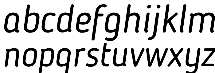 BloggerSans-Italic Font LOWERCASE