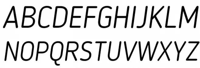 BloggerSans-LightItalic フォント 大文字