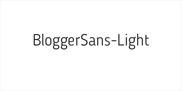 BloggerSans-Light Logo