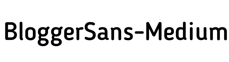 BloggerSans-Medium Font