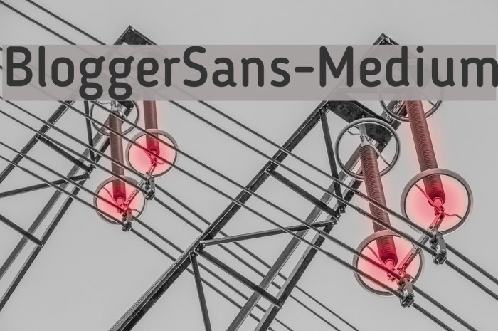 BloggerSans-Medium Font examples