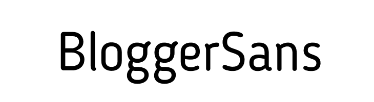 BloggerSans Font