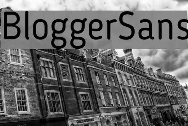 BloggerSans Font examples