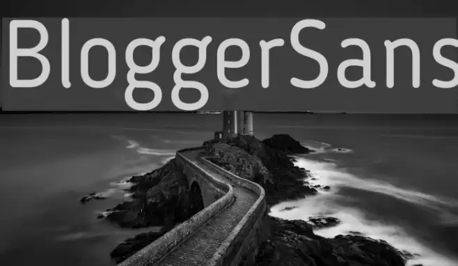 BloggerSans Font examples
