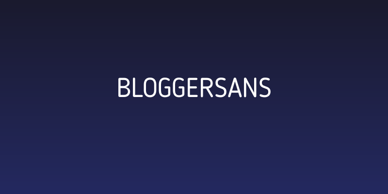 BloggerSans Social Header